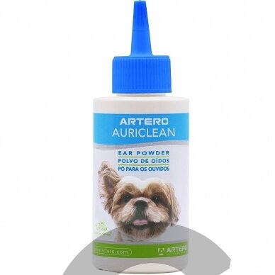 Artero Auriclean Ear Powder 30g - Antiseptiniai milteliai, skirti pašalinti plaukus iš gyvūnų ausų Artero Auriclean Ear Powder 30g - Antiseptiniai milteliai, skirti pašalinti plaukus iš gyvūnų ausų