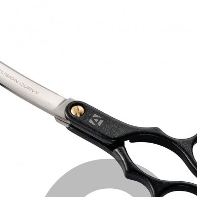 Artero Black Fusion Curvy Scissors - profesionalios, lengvos "Asian Fusion" 6 colių kirpimo žirklės 4