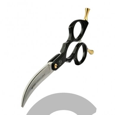 Artero Black Fusion Curvy Scissors - profesionalios, lengvos "Asian Fusion" 6 colių kirpimo žirklės 1 Artero Black Fusion Curvy Scissors - profesionalios, lengvos "Asian Fusion" 6 colių kirpimo žirklės 1