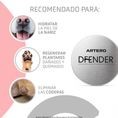 „Artero Dfender Repair Cream“ 100ml - regeneruojantis drėkinamasis kremas letenoms ir nosiai 3