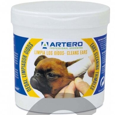 Artero Ears Cleaning Wipes 50vnt. - Ausų valymo servetėlės ​​šunims ir katėms