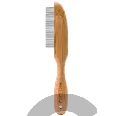 Artero Extra Fine Pin Comb Nature Colletion - бамбуковая плотная расческа для мордочки и усов