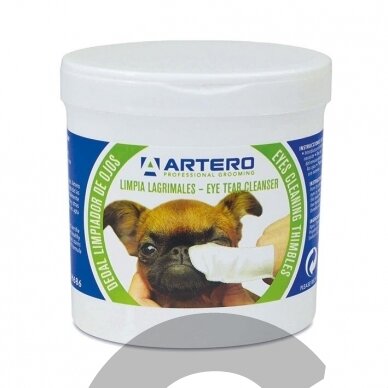 Artero Eye Cleaning Wipes 50vnt. - akių valymo servetėlės šunims ir katėms Artero Eye Cleaning Wipes 50vnt. - akių valymo servetėlės šunims ir katėms