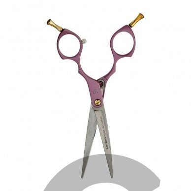 Artero Fusion Pink Curvy Scissors - profesionalios, lengvos "Asian Fusion" 7 colių kirpimo žirklės 2