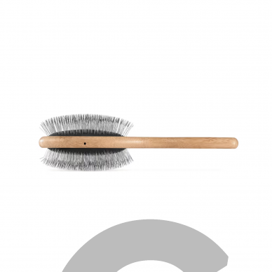 Artero Nature Double Slicker Pin Brush - двусторонняя бамбуковая щетка для пуделей 1 Artero Nature Double Slicker Pin Brush - двусторонняя бамбуковая щетка для пуделей 1