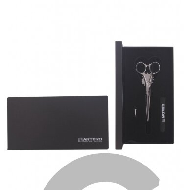 Artero Pro 5.5 "- profesionalios tiesios žirklės iš japoniško plieno, skirtos kairiarankiams. 1
