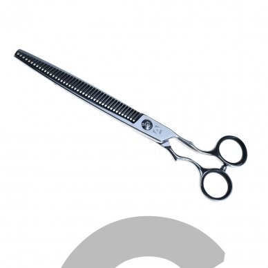 Artero Professional Alp Thinning 7.5 "-profesionalios vienpusės filiravimo žirklės su mikro pjūviu ant kiekvieno dantuko, 43 japoniško plieno dantukai. Artero Professional Alp Thinning 7.5 "-profesionalios vienpusės filiravimo žirklės su mikro pjūviu ant kiekvieno dantuko, 43 japoniško plieno dantukai.