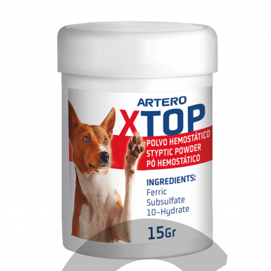 Artero XTop For Dogs & Cats 15g - milteliai kraujavimui stabdyti šunims ir katėms