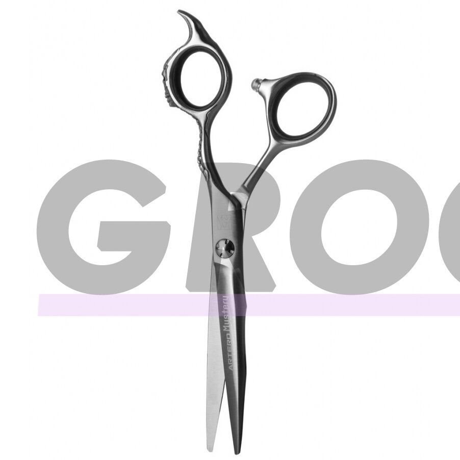 „Artero Mystery Straight Scissor 7“- aštrios, profesionalios japoniškos plieninės žirklės su dekoratyvine rankena. 1