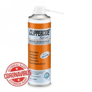 "Barbicide Clippercide 5in1" 500ml - purškiklis kirpimo gaivutėms dezinfekuoti, prižiūrėti ir aušinti