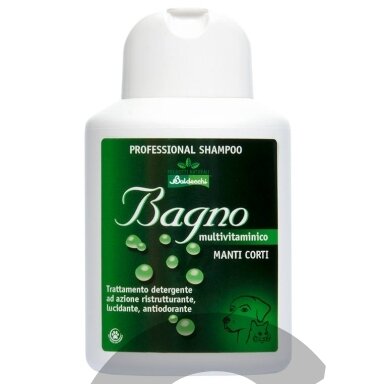 Baldecchi Multivitamin Short Hair Shampoo - vitaminais praturtintas šampūnas trumpiems plaukams Baldecchi Multivitamin Short Hair Shampoo - vitaminais praturtintas šampūnas trumpiems plaukams