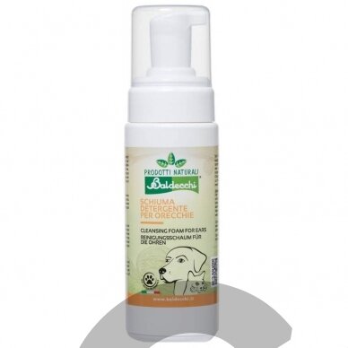 Baldecchi Ear Cleansing Foam - putos ausims valyti, su augalų ekstraktais ir chlorheksidinu Baldecchi Ear Cleansing Foam - putos ausims valyti, su augalų ekstraktais ir chlorheksidinu