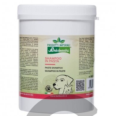 Baldecchi Paste Shampoo - giliai valantis pastos šampūnas su kokosų aliejumi Baldecchi Paste Shampoo - giliai valantis pastos šampūnas su kokosų aliejumi