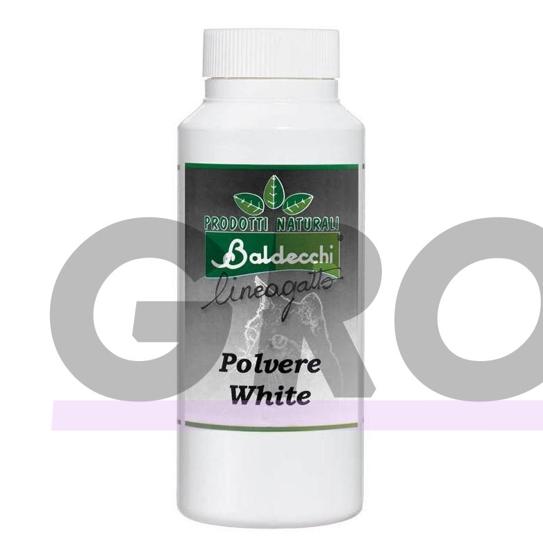 Baldecchi Cat White Powder - katėms skirti balinantys milteliai, maskuoti spalvos pasikeitimą