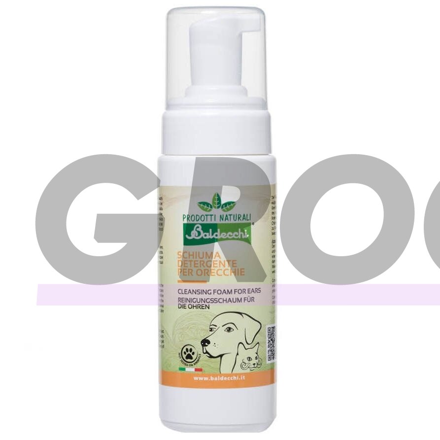 Baldecchi Ear Cleansing Foam - putos ausims valyti, su augalų ekstraktais ir chlorheksidinu