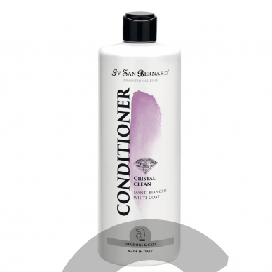 Iv San Bernard Cristal Clean Conditioner - kondicionierius, skirtas šunų ir kačių kailio spalvos pokyčiams šalinti 1 Iv San Bernard Cristal Clean Conditioner - kondicionierius, skirtas šunų ir kačių kailio spalvos pokyčiams šalinti 1