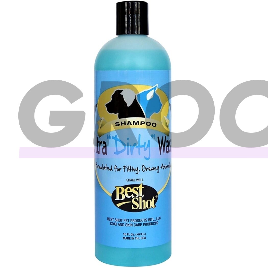 Best Shot Ultra Dirty Wash Shampoo - профессиональный, глубоко очищающий и высококонцентрированный шампунь для очень грязной шерсти
