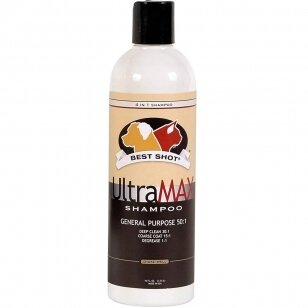 Best Shot Pet UltraMax Pro 4in1 Shampoo - profesionalus, universalus ir labai efektyvus šampūnas gyvūnams