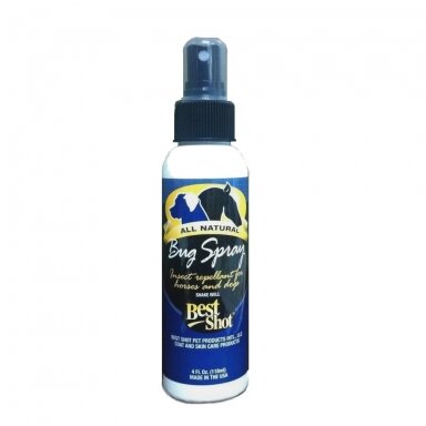 Best Shot Bug Spray -natūralus preparatas su citronela vabzdžiams atbaidyti, skirtas šunims, arkliams Best Shot Bug Spray -natūralus preparatas su citronela vabzdžiams atbaidyti, skirtas šunims, arkliams