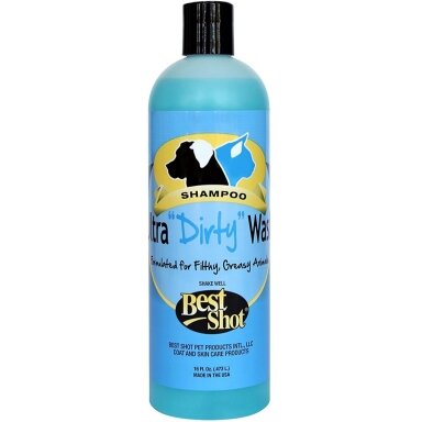 Best Shot Ultra Dirty Wash Shampoo - профессиональный, глубоко очищающий и высококонцентрированный шампунь для очень грязной шерсти Best Shot Ultra Dirty Wash Shampoo - профессиональный, глубоко очищающий и высококонцентрированный шампунь для очень грязной шерсти