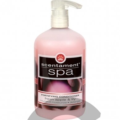 Best Shot Spa Caressing Apple Lilly Fortyfying Conditioner - stiprinantis kondicionierius visų tipų kailiui su ekologišku vynuogių kauliukų aliejumi Best Shot Spa Caressing Apple Lilly Fortyfying Conditioner - stiprinantis kondicionierius visų tipų kailiui su ekologišku vynuogių kauliukų aliejumi