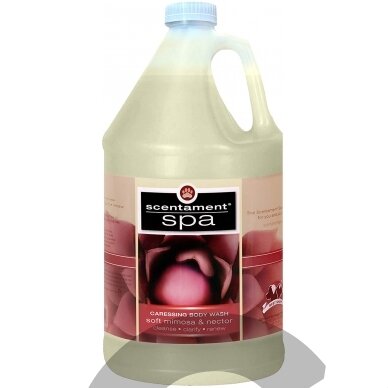 Best Shot Spa Caressing Mimosa & Nectar Body Wash - universalus šampūnas visų tipų kailiams su natūraliais ekstraktais Best Shot Spa Caressing Mimosa & Nectar Body Wash - universalus šampūnas visų tipų kailiams su natūraliais ekstraktais