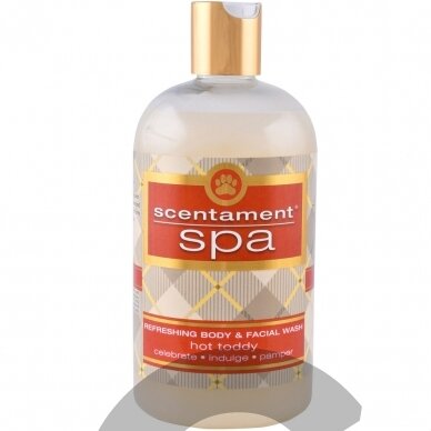 Best Shot Spa Hot Toddy Facial & Body Wash 473ml - atpalaiduojantis kūno prausiklis, cinamono ir romo aromato Best Shot Spa Hot Toddy Facial & Body Wash 473ml - atpalaiduojantis kūno prausiklis, cinamono ir romo aromato