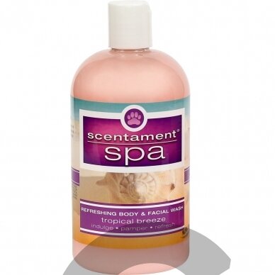 Best Shot Spa Tropical Breeze Facial & Body Wash 473ml - atpalaiduojantis kūno prausiklis su natūraliais tropinių vaisių ekstraktais Best Shot Spa Tropical Breeze Facial & Body Wash 473ml - atpalaiduojantis kūno prausiklis su natūraliais tropinių vaisių ekstraktais