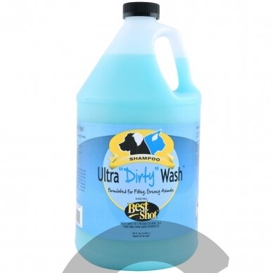 Best Shot Ultra Dirty Wash Shampoo - profesionalus, giliai valantis ir labai koncentruotas šampūnas labai nešvariam kailiui Best Shot Ultra Dirty Wash Shampoo - profesionalus, giliai valantis ir labai koncentruotas šampūnas labai nešvariam kailiui