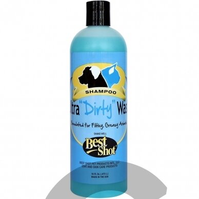 Best Shot Ultra Dirty Wash Shampoo - профессиональный, глубоко очищающий и высококонцентрированный шампунь для очень грязной шерсти Best Shot Ultra Dirty Wash Shampoo - профессиональный, глубоко очищающий и высококонцентрированный шампунь для очень грязной шерсти