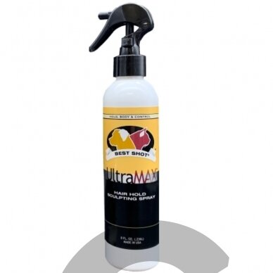 Best Shot UltraMax Hair Hold Spray 236ml - profesionalus preparatas plaukams formuoti ir fiksuoti Best Shot UltraMax Hair Hold Spray 236ml - profesionalus preparatas plaukams formuoti ir fiksuoti