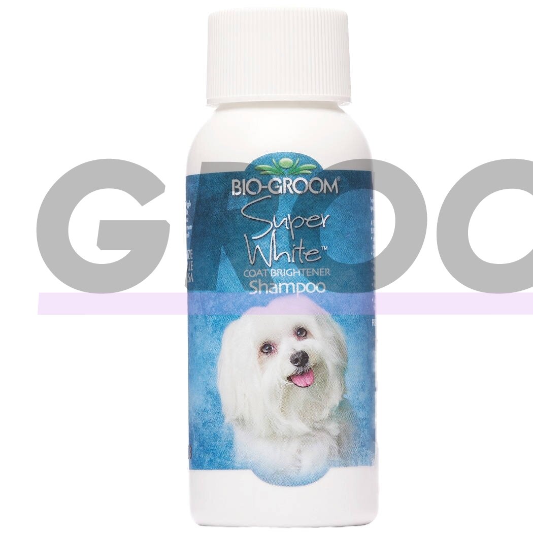 Bio-Groom Super White - šampūnas, paryškinantis baltą kailio spalvą
