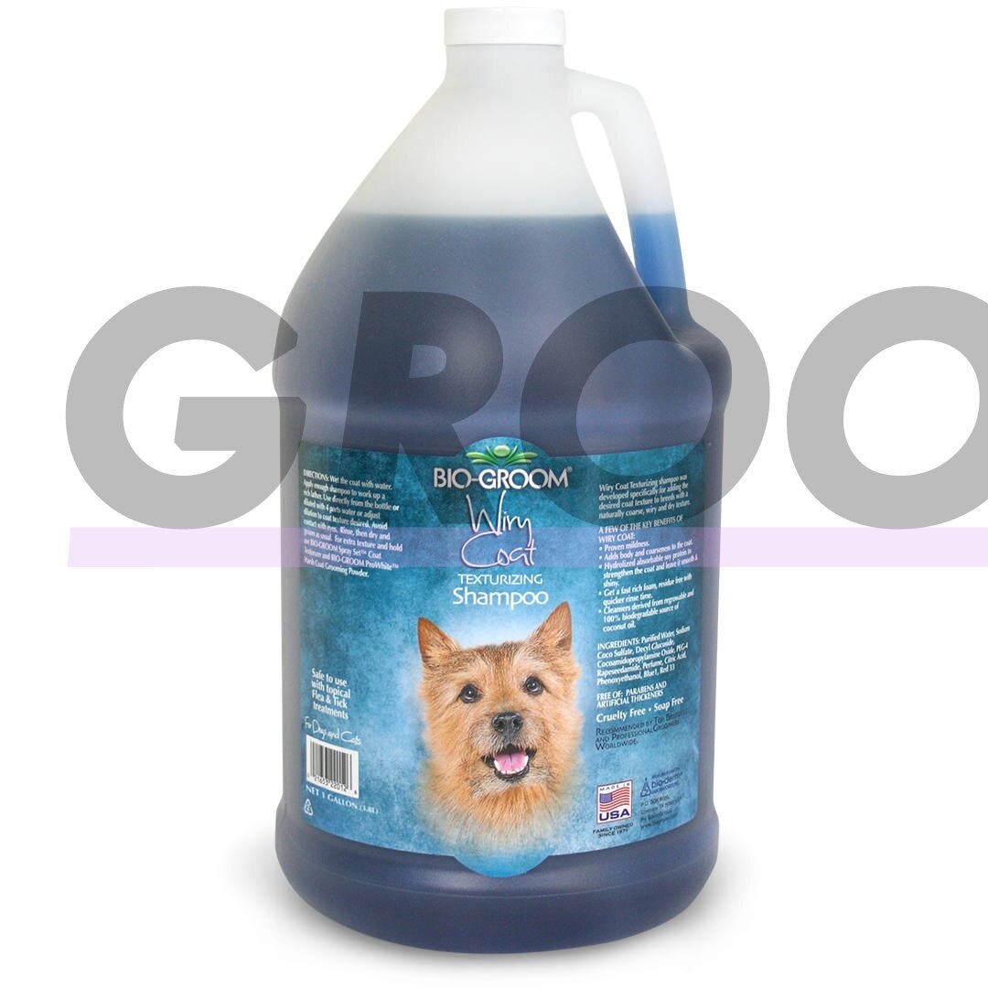 Bio-Groom Wiry Coat - šampūnas šiurkštiems ir kietiems plaukams Bio-Groom Wiry Coat - šampūnas šiurkštiems ir kietiems plaukams