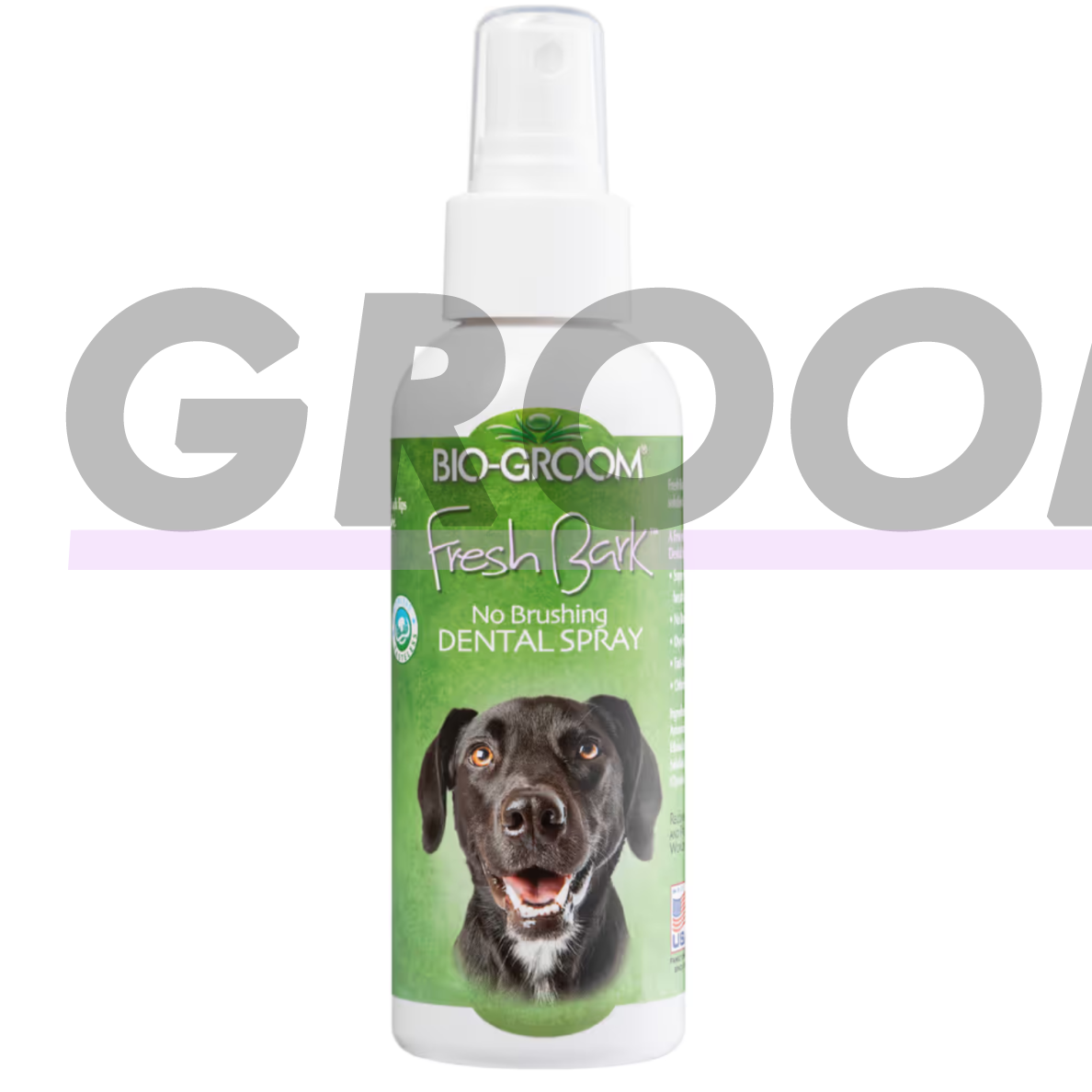 BioGroom Fresh Bark Dental Spray Unscented – burnos higienos purškalas šunims su chlorheksidinu, bekvapis