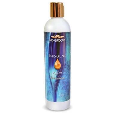 Bio-Groom Indulge Sulfate-Free - šampūnas su argano aliejumi vidutinio ir ilgaplaukiams šunims Bio-Groom Indulge Sulfate-Free - šampūnas su argano aliejumi vidutinio ir ilgaplaukiams šunims