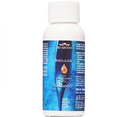 Bio-Groom Indulge Sulfate-Free - šampūnas su argano aliejumi vidutinio ir ilgaplaukiams šunims Bio-Groom Indulge Sulfate-Free - šampūnas su argano aliejumi vidutinio ir ilgaplaukiams šunims