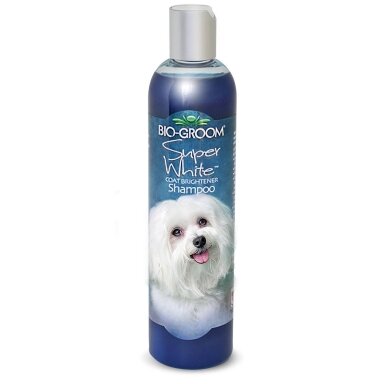 Bio-Groom Super White - šampūnas, paryškinantis baltą kailio spalvą Bio-Groom Super White - šampūnas, paryškinantis baltą kailio spalvą
