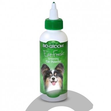 Bio-Groom Ear-Fresh Grooming Powder - profesionali pudra ausų valymui ir priežiūrai - Talpa: 24g Bio-Groom Ear-Fresh Grooming Powder - profesionali pudra ausų valymui ir priežiūrai - Talpa: 24g