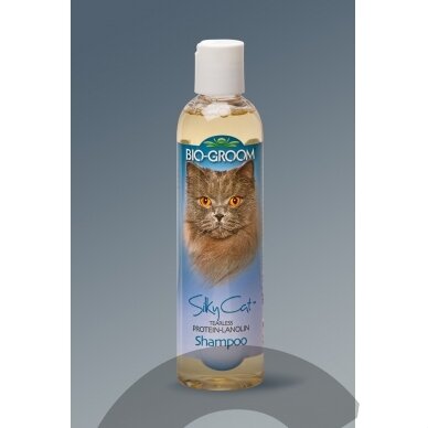 Bio-Groom Silky Cat - drėkinamasis šampūnas katėms Bio-Groom Silky Cat - drėkinamasis šampūnas katėms