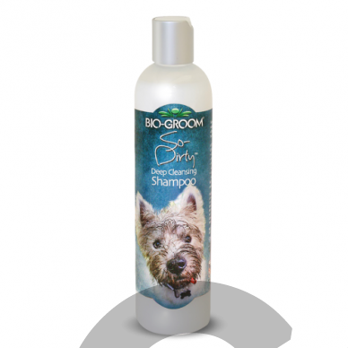 Bio-Groom So-Dirty Shampoo - profesionalus giliai valantis šampūnas itin nešvariam kailiui Bio-Groom So-Dirty Shampoo - profesionalus giliai valantis šampūnas itin nešvariam kailiui