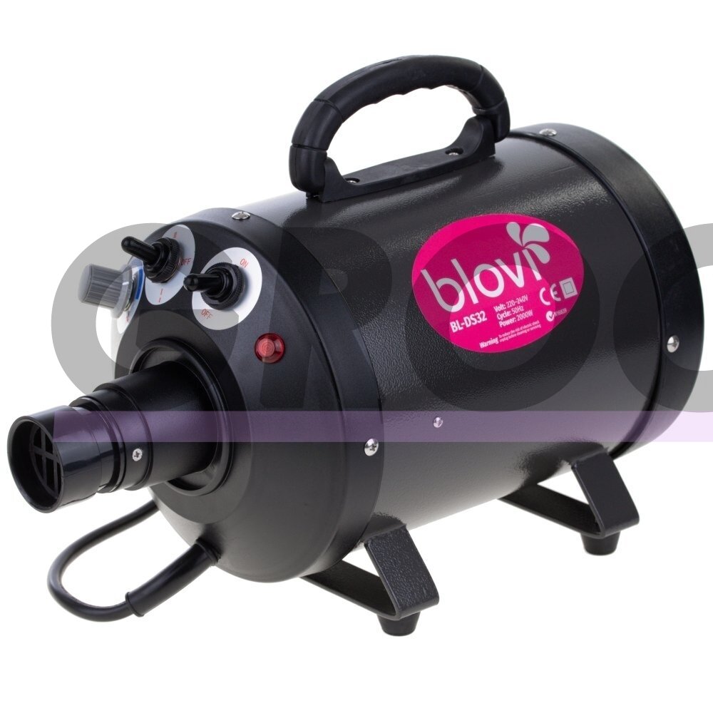 "Blovi Beep Black Blaster 2000W" - stalinis džiovintuvas su tolygiai reguliuojamu oro srautu ir 2 pakopų šilumos reguliavimu, 60 l/s. 1