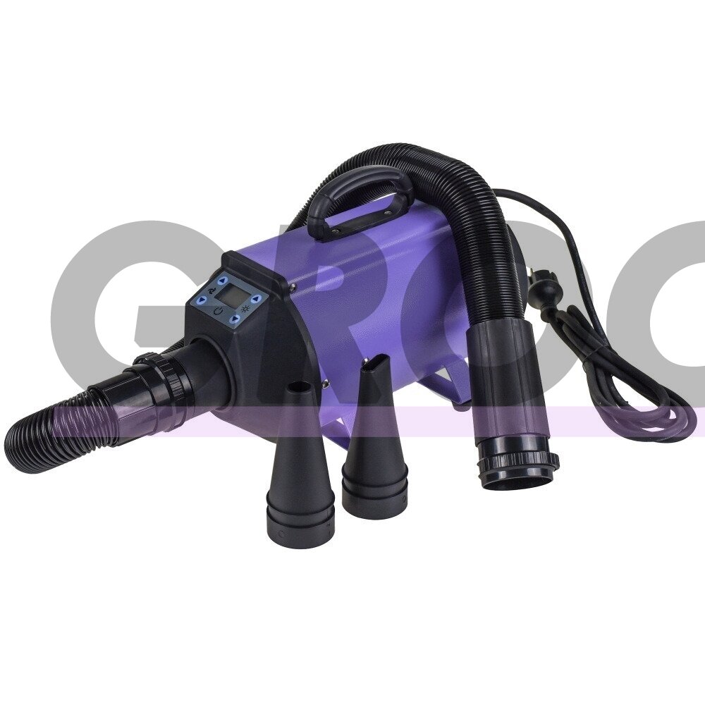 Canves 2200W - modernus stalo džiovintuvas su LCD ekranu, violetinis