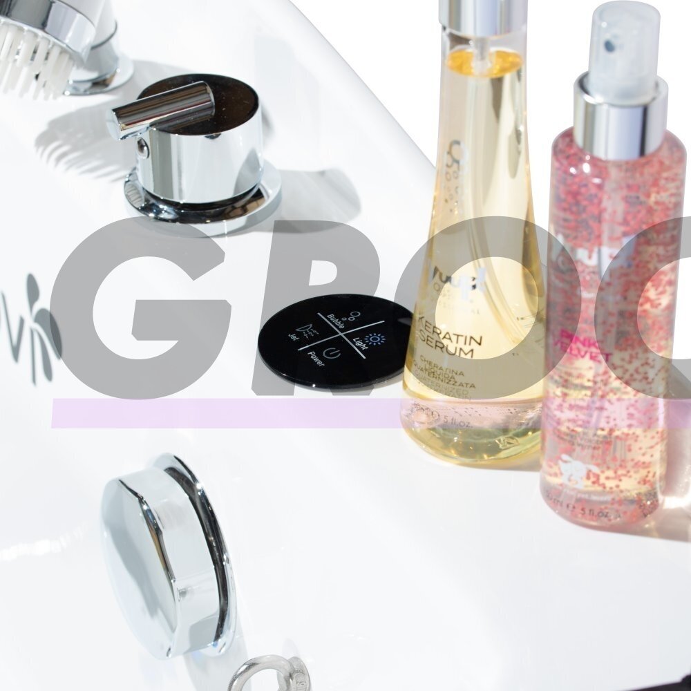 "Blovi Professional Grooming SPA" 120x73x95 cm - ozono vonia su "Milky SPA Micro Bubble" technologija ir hidromasažu, juodai baltos spalvos 1 "Blovi Professional Grooming SPA" 120x73x95 cm - ozono vonia su "Milky SPA Micro Bubble" technologija ir hidromasažu, juodai baltos spalvos 1