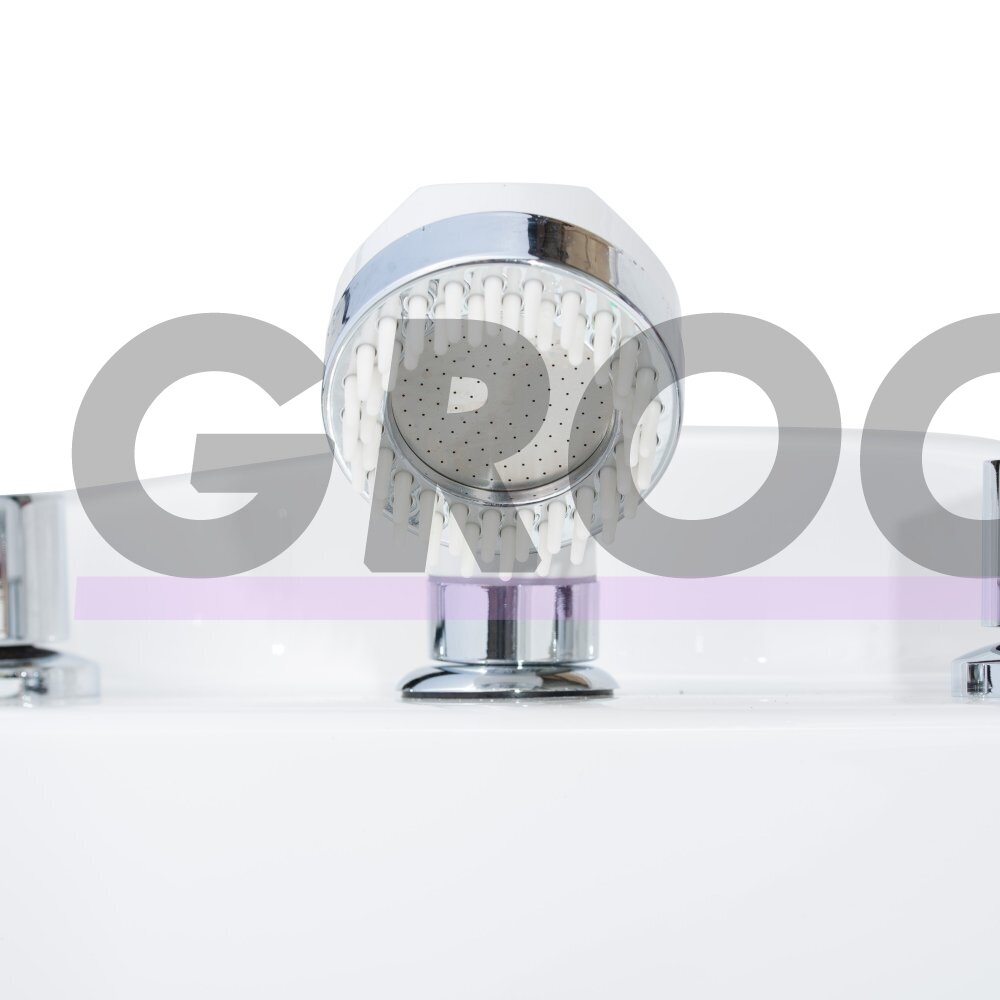 "Blovi Professional Grooming SPA" 120x73x95 cm - ozono vonia su "Milky SPA Micro Bubble" technologija ir hidromasažu, juodai baltos spalvos 4