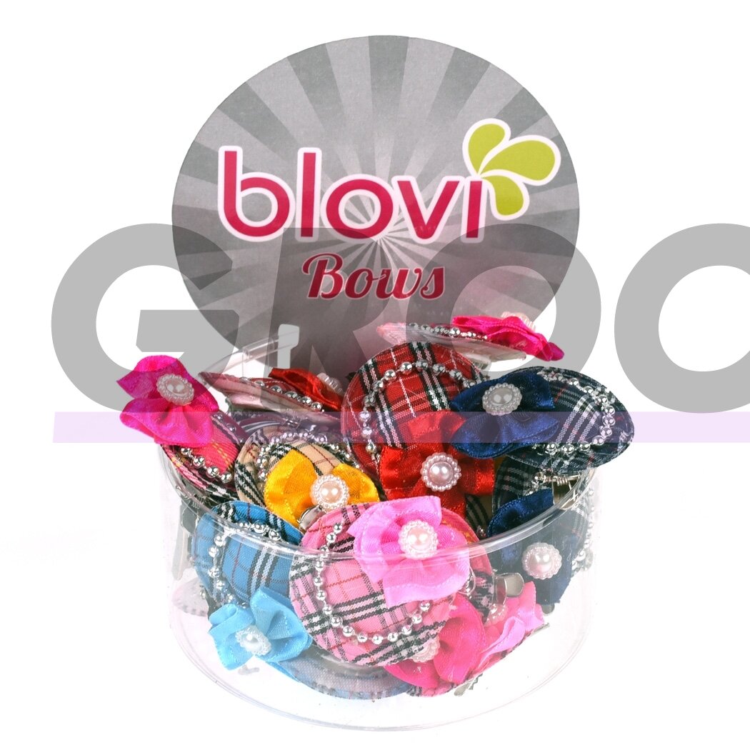 „Blovi Hats Clip“ 25 vnt. - spalvingi segtukai, languotos kepurės