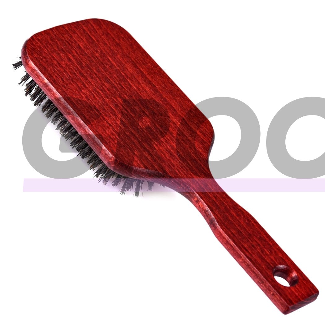 Blovi Red Wood Brush 24,5cm - itin didelis medinis šepetys su natūraliais šeriais, skirtas trumpaplaukėms ir (arba) švelniaplaukėms veislėms 1 Blovi Red Wood Brush 24,5cm - itin didelis medinis šepetys su natūraliais šeriais, skirtas trumpaplaukėms ir (arba) švelniaplaukėms veislėms 1