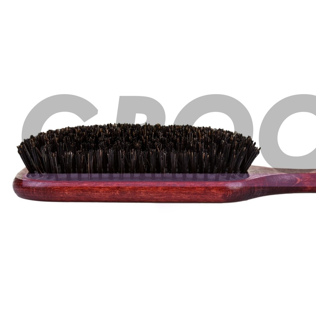 Blovi Red Wood Brush 24,5cm - очень большая деревянная щетка с натуральной щетиной для короткошерстных/мягкошерстных пород 3