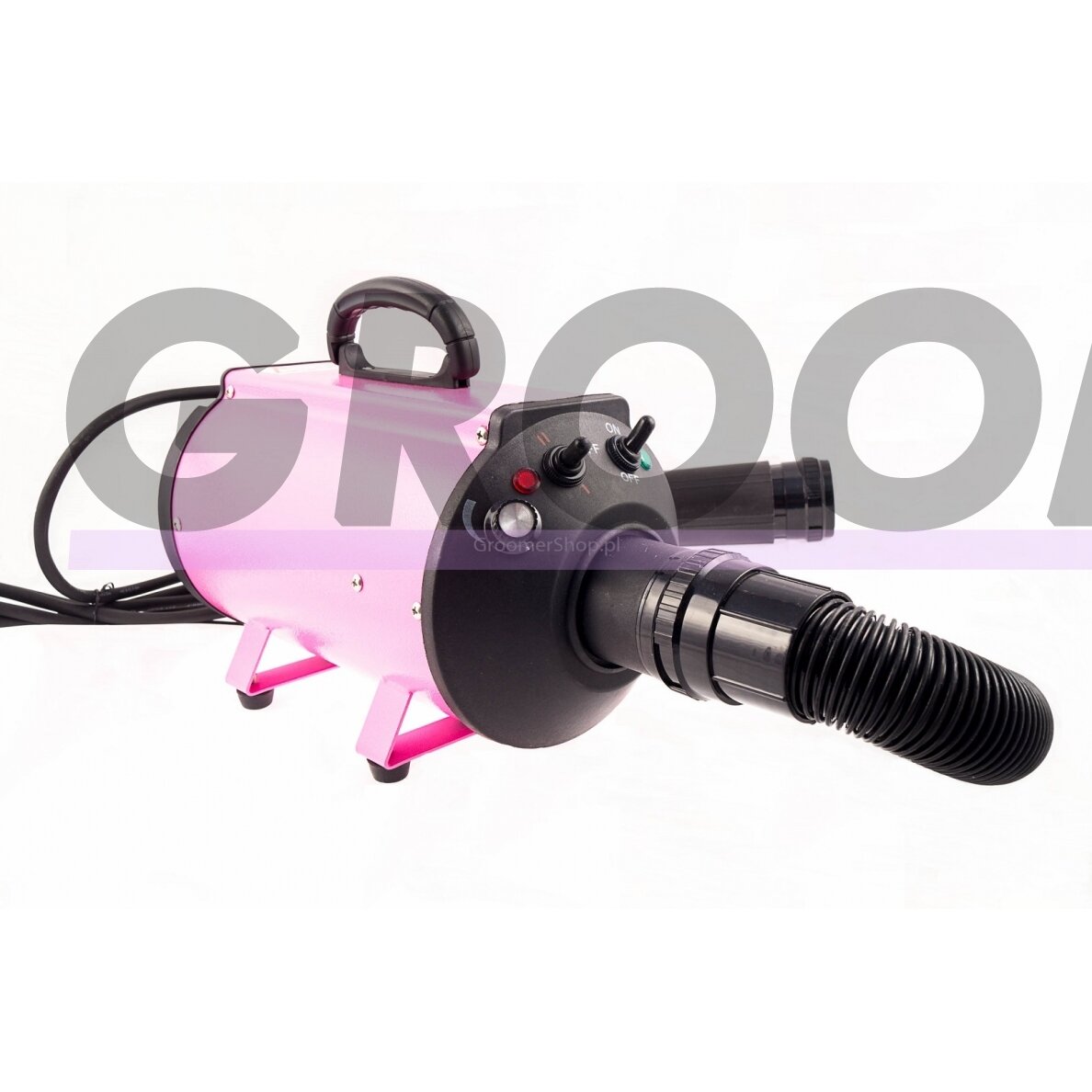 Blovi DoubleBlaster 2200W - stalo džiovintuvas su sklandžiu oro srauto valdymu ir 3 pakopų šildymo valdymas, rožinis 2