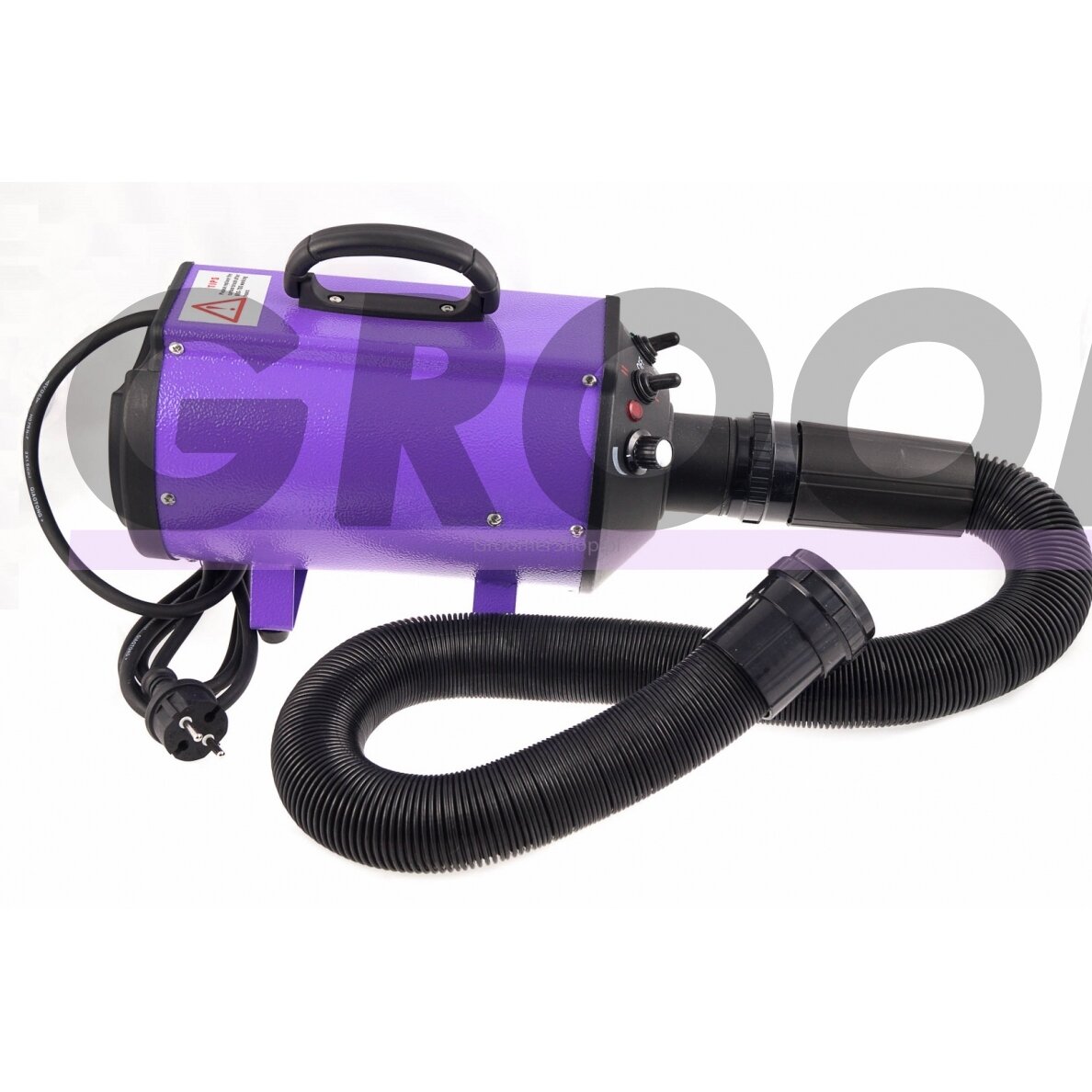 "Blovi DoubleBlaster 2200W" - stalinis džiovintuvas su tolygiai reguliuojamu oro srautu ir dviejų pakopų šildytuvu, violetinės spalvos 4 "Blovi DoubleBlaster 2200W" - stalinis džiovintuvas su tolygiai reguliuojamu oro srautu ir dviejų pakopų šildytuvu, violetinės spalvos 4