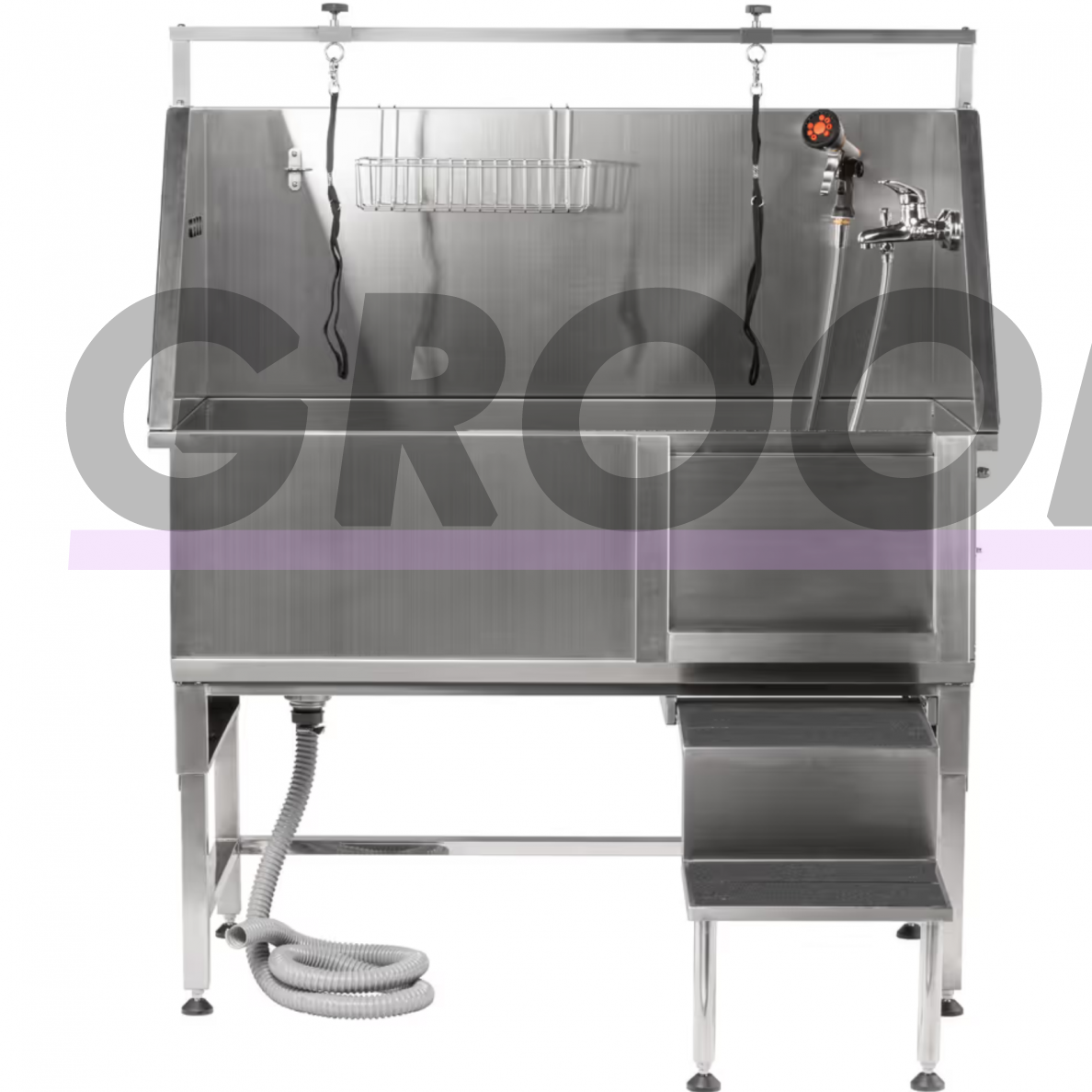 Blovi Free Standing Stainless Bath - ванна из нержавеющей стали с раздвижной дверью 2